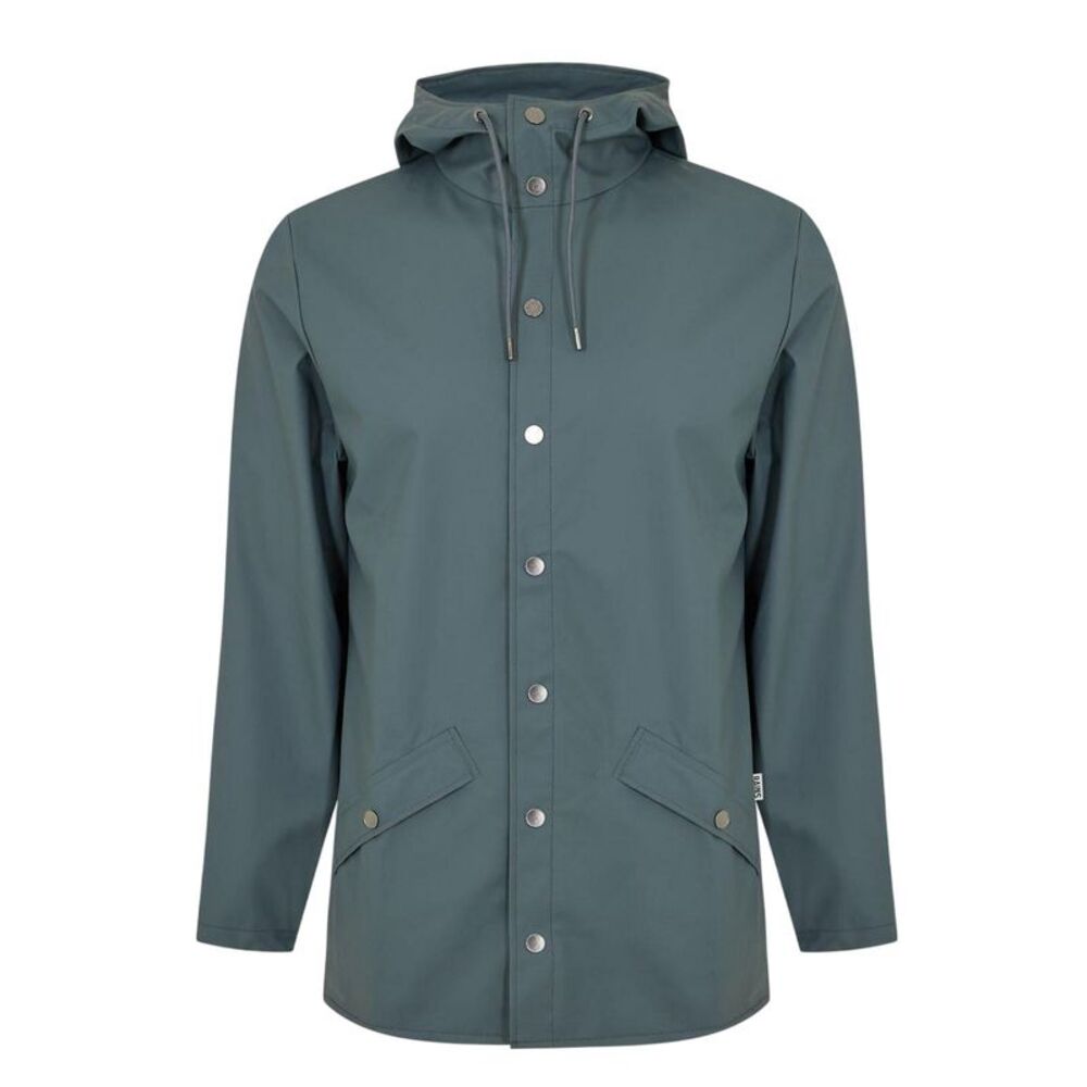 Rains Mens Waterproof Jacket / Lagoon Blue